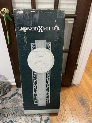 Howard Miller Trevisso Wall Clock  Wrought Iron Pendulum,Antique Platinum Finsh