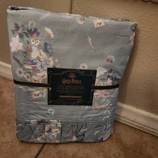 NEW Pottery Barn Teen Harry Potter Owl Post Ruffle TWIN sheets Set