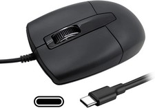 USB C Wired Mouse, Type C Optical Mouse, Portable Silent Comfortable, for Laptop