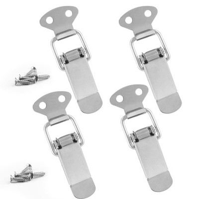 Waziaqoc 4 Pack Stainless Steel Spring Loaded Toggle Latch, Spring Hasp Latch...