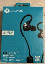 JLab Fit Sport 3 Bluetooth Wireless Fitness Earbuds - Black