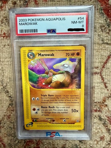 Marowak graded PSA 8 for sale on eBay