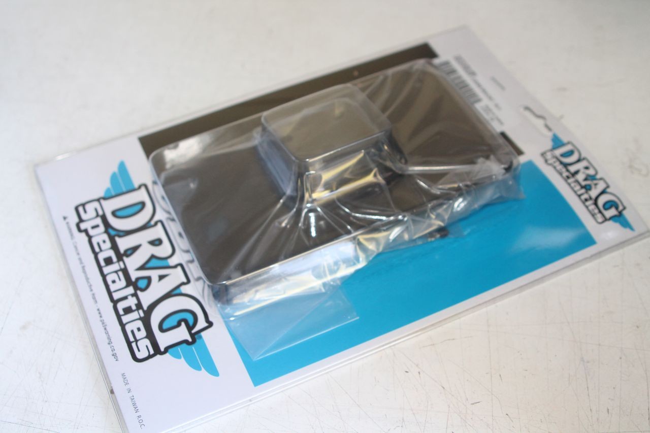 Support de plaque d'immatriculation noir rigide Drag Specialties 2030-0886