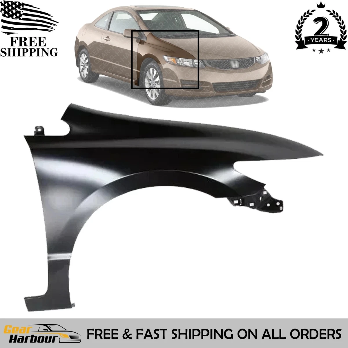 Honda Fenders for Honda Civic for sale | eBay