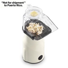 2.5qt Hot Air Fresh Popcorn Popper with Butter Melting Tray,Compact,10Cups,Cream