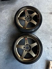 OG Rays Nismo LMGT4 Bronze Wheels 18x8.5 +25 PAIR ONLY