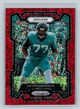 2023 Panini Prizm #347 Anton Harrison Red Sparkle RC NFL Jacksonville Jaguars