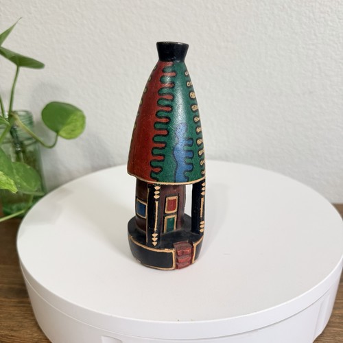 Hand Crafted Wooden Hut African Souvenir