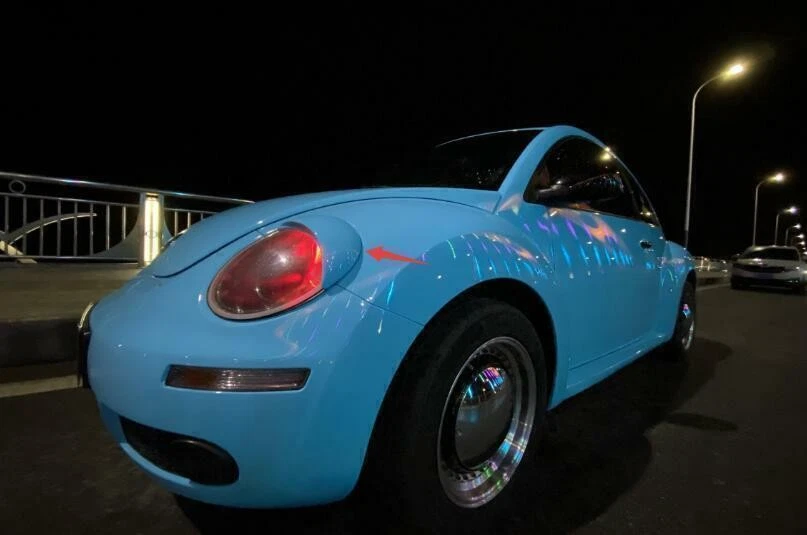 For Volkswagen Beetle 1998-2010 Matte Black Front Headlight Lamp Cover Trim 2PCS - Imagem 2 de 4