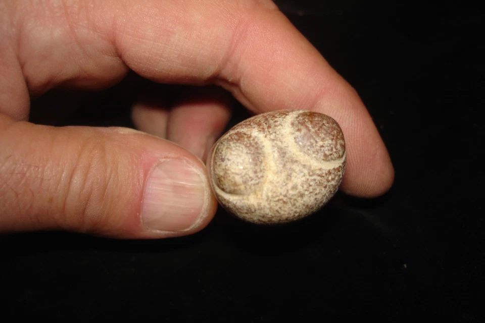 AMULETO DE PIEDRA 5000 AÑOS CON CARA ÁNGEL DIOS DEMONIO 3000BC Foto 4 de 4