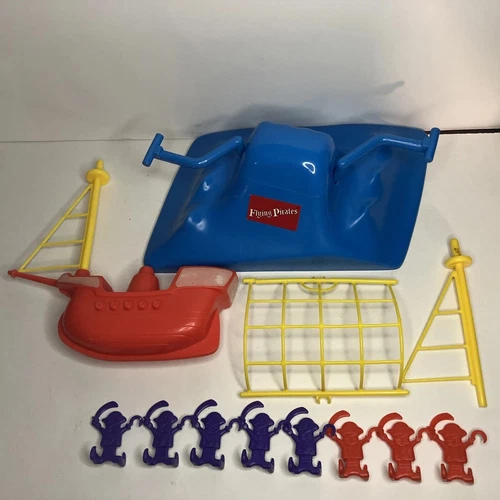 Vintage Parker Brothers Flying Pirates Pirate Shooting Action Game parts Lot