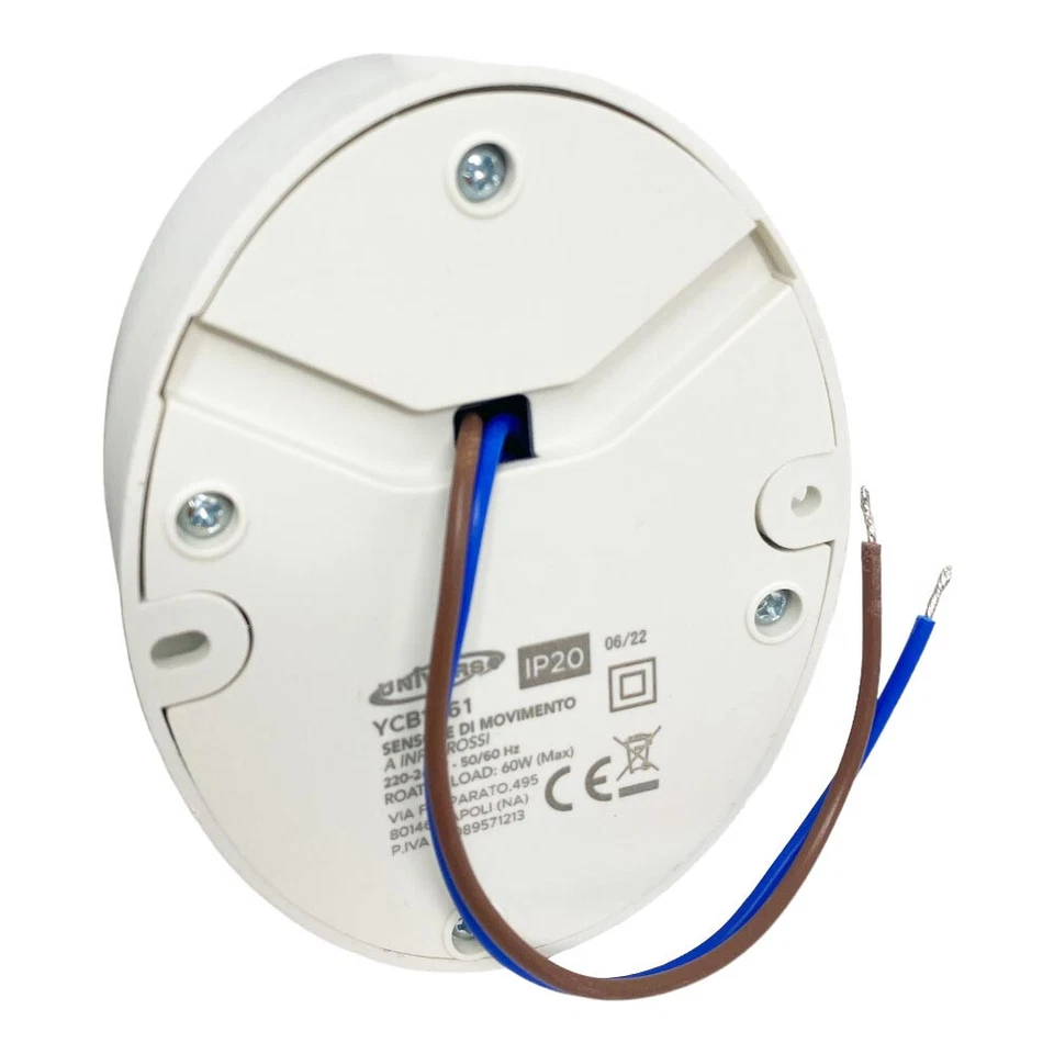 Sensore di movimento 360° Pir infrarossi rilevatore di presenza 60W E27 - Immagine 4 di 4