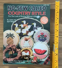 No-Sew Calico Country Style Plaid Craft Book #7764 w/ Unused Patterns 1984