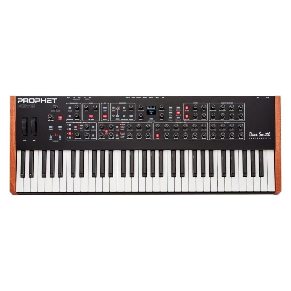 Sequential Prophet Rev2 8 Voice 61 Key Black Analog Keyboard Synthesizer - Image 3 of 4