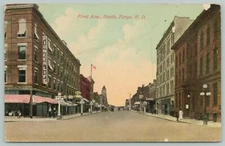 Fargo North Dakota~First Avenue~Pioneer Life~LC Smith & Bros Typewriter Co~c1910