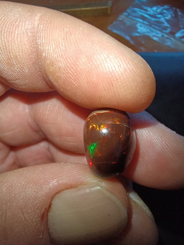 Cabochon ★ Opale Nero Naturale Etiope ★ Chocolat Opal ★ .ca 13,5ct ★ - Foto 15 di 24