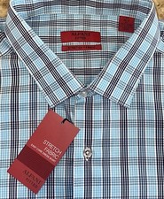 ALFANI Mens Multicolor Plaid Stretch Fitted Long Sleeve Buttoned Shirt Sz XL NWT