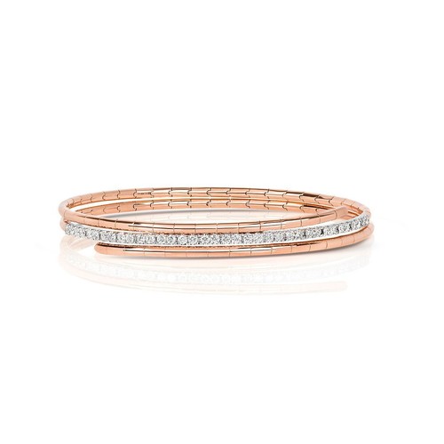 Bracelet Vintage Torsadé 4 Rangs - Cristaux Diamant à Facettes, Très Bon état