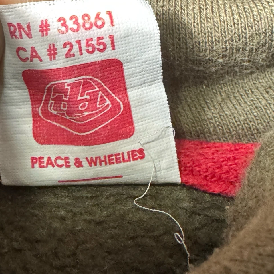 Толстовка с капюшоном Troy Lee Designs M хаки в полоску с флагом «Out to Win» нашивка толстовка гоночная - Изображение 4 из 4