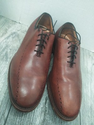Allen Edmonds Hastings 12 B Brown 1255 Whole Cut Leather Oxford lace Dress Shoes Allen Edmonds Hastings Chili Brown 1255 Whole Cut Leather  main image 4