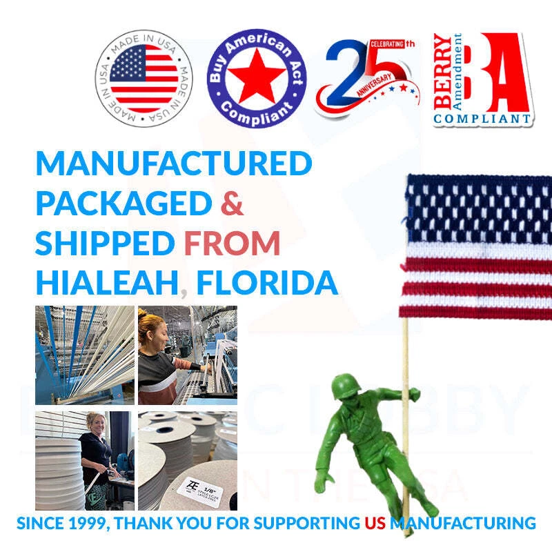 3" (76mm) Black Knitted Elastic - US Made - Image 4 of 4