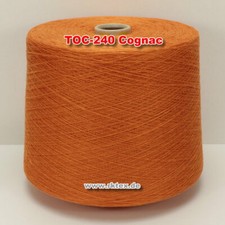 240 Cognac TVU Ocean Nm 30/2 Baumwolle Acryl Strickgarn Häkelgarn Garn Kone