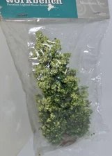 2003 SANTA'S WORKBENCH VILLAGE HOUSE ACCESSORY Smokey Blue Mountain Tree 6" H38