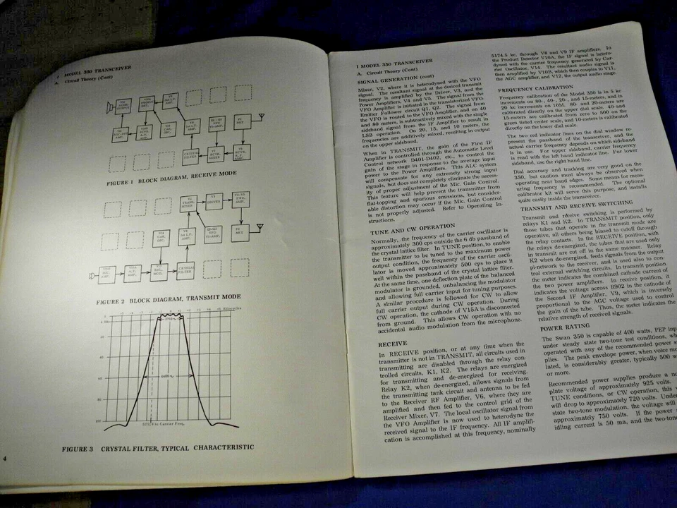 Swan Model 350 Transceiver Operation and Maintenance Manual (original) - Image 4 of 4