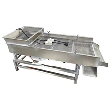 110V 7mm Single Layer Linear Vibrating Screen Electric Shaker Sifter Round Mesh
