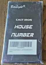 BetLight Cast Iron House Number “3” Street Address 5.5", New In Box, Free Ship