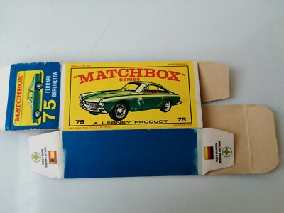 Vintage MATCHBOX original box.No.75.Ferrari Berlinetta