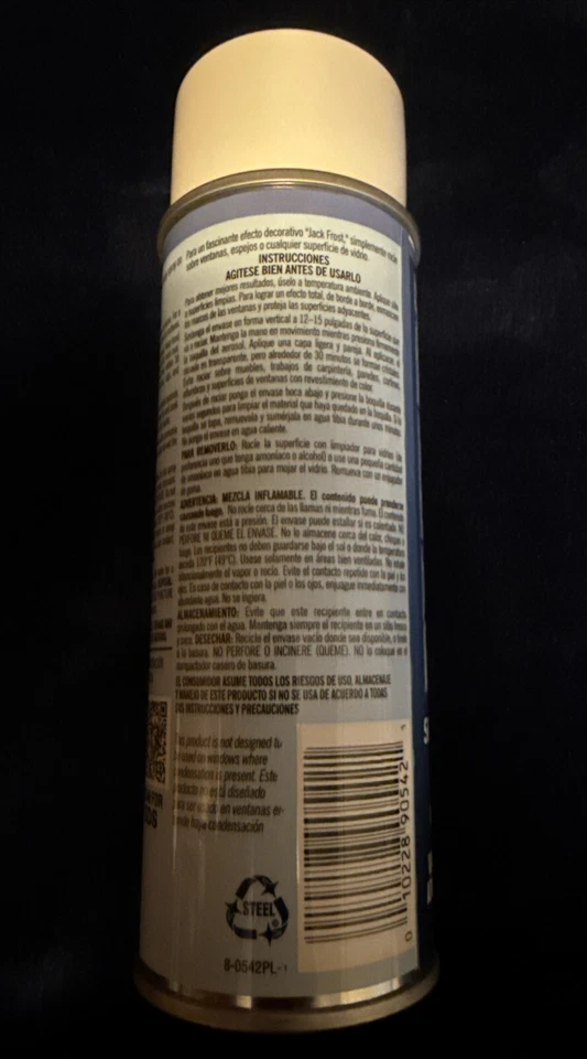 Cristales de Hielo de Santa 5 OZ Spray Vidrio Escarcha Ideal para Decoración Temática de Invierno Nuevo Foto 3 de 3