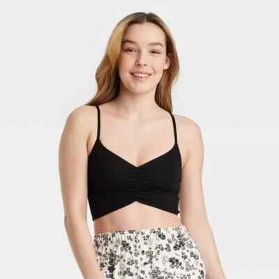Colsie - Women's Balletcore Brami - Black - XS