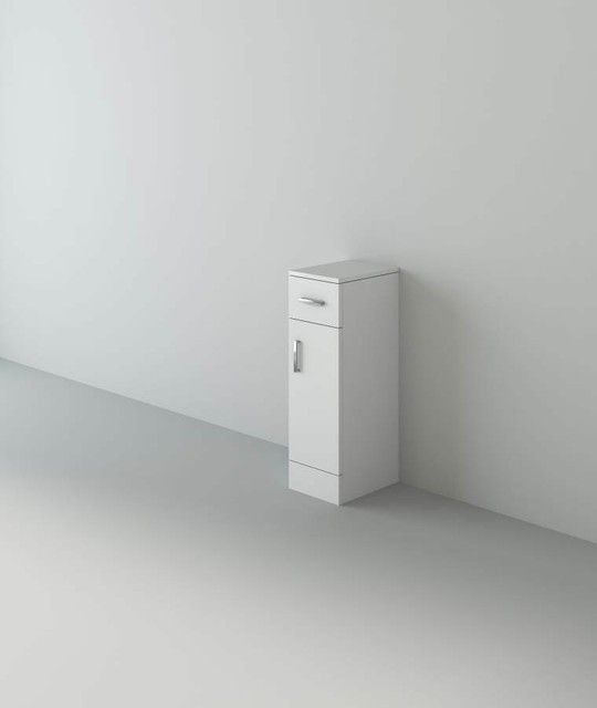 Veebath Linx Bathroom Cupboard Gloss White Floor Storage Cabinet 250 X 300mm For Sale Online Ebay