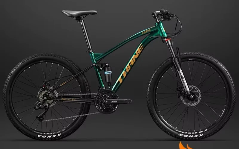 Cooya 2Q German Split Rock Softtail Mountain Bike Variable Speed Bike for Adults - image 2 of 4