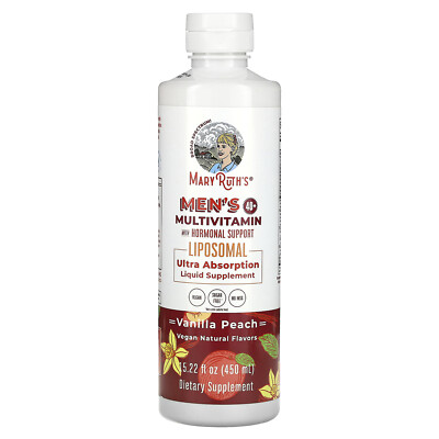 Men´s 40+ Multivitamin with Hormonal Support, Vanilla Peach, 15.22 fl oz (450