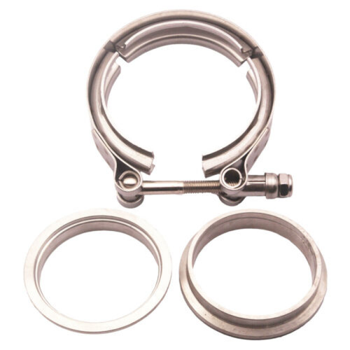 Stainless Steel V-Band Clamp Flange Kit for GT45 GT45R Turbo Exhaust