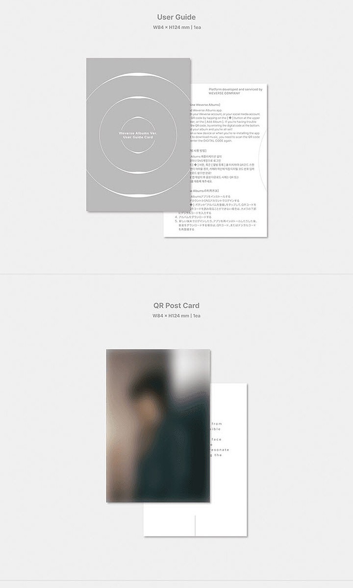 BTS JIMIN [FACE] Album PHOTO BOOK 2 Ver SET/2CD+2 Book+4