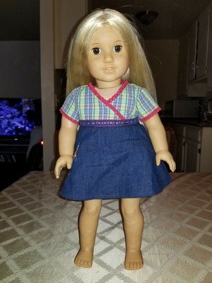 American Girl Doll Straight Blonde Hair Brown Eyes 18 Ebay