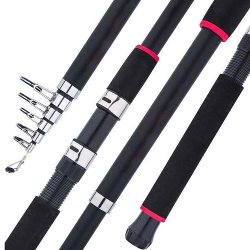 2.0FT Fishing Rod Strong Support Carbon Fiber Portable Stretchable Lightweight - Picture 3 of 12