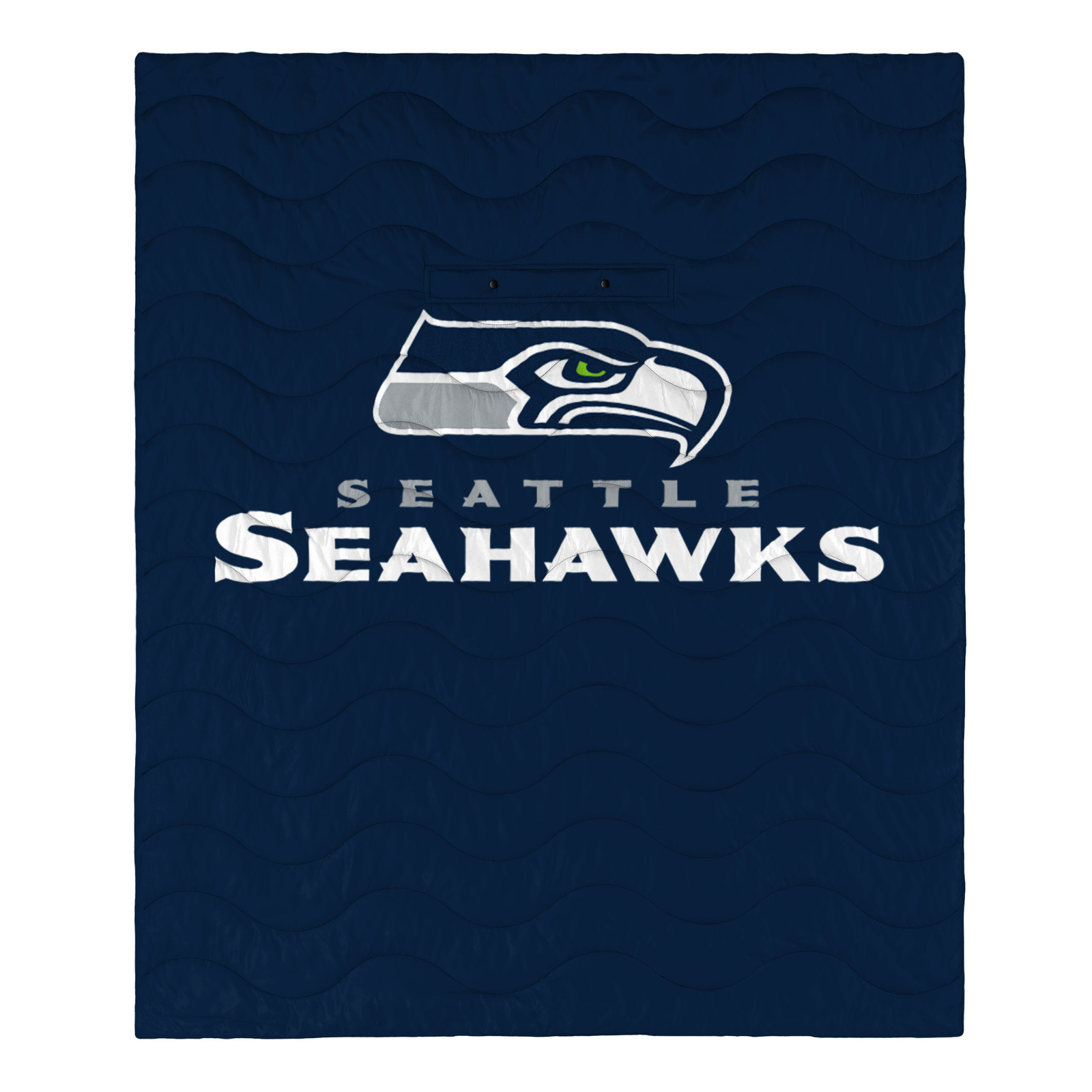 Эксклюзивное одеяло с большим логотипом FOCO NFL Seattle Seahawks, пригодное для ношения на открытом воздухе, 50 x 60