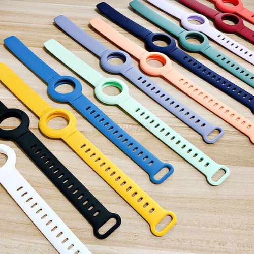 Apple Air Tag airtag strap band bracelet holder case silicone, Kids 5+ to Adult - Picture 9 of 20
