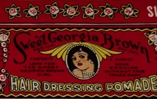 1930s Valmor Sweet Georgia Brown Dressing Pomade Label Chicago Black Americana