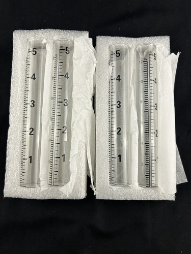 New Rain Gauge Glass Replacement Tubes, Box Of 4