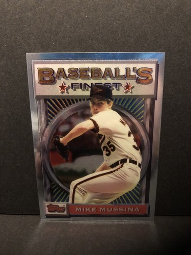 1993 Topps Finest Baseball Mike Baseball’s Finest Mussina Baltimore Orioles