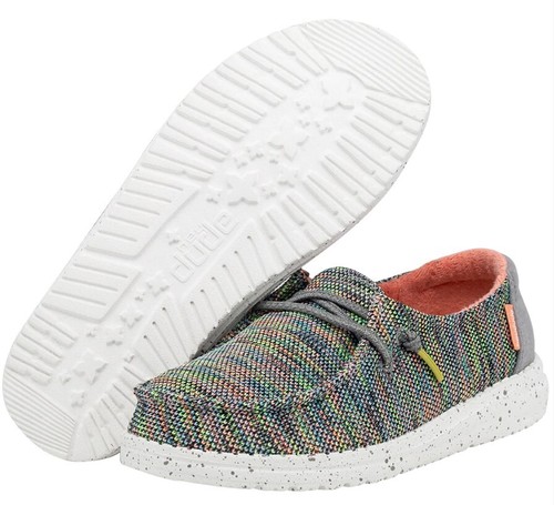 Hey Dude Youth Wendy Peacock Pink (Size 11)