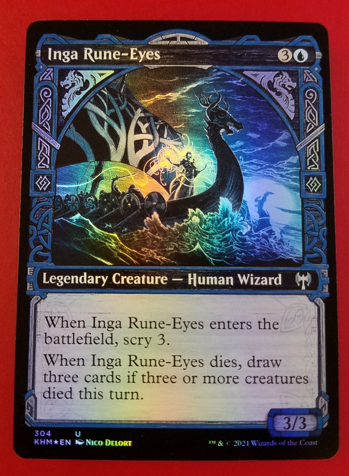 1x Inga Rune-Eyes | FOIL Showcase | Kaldheim | MTG Magic Cards | eBay