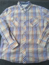 Weatherproof Vintage Button Up Shirt Mens L Long COOL Colors ! L large  63