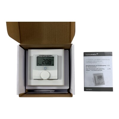 Wandthermostat Homematic IP Smart Home mit Schaltausgang   für Markenschalter