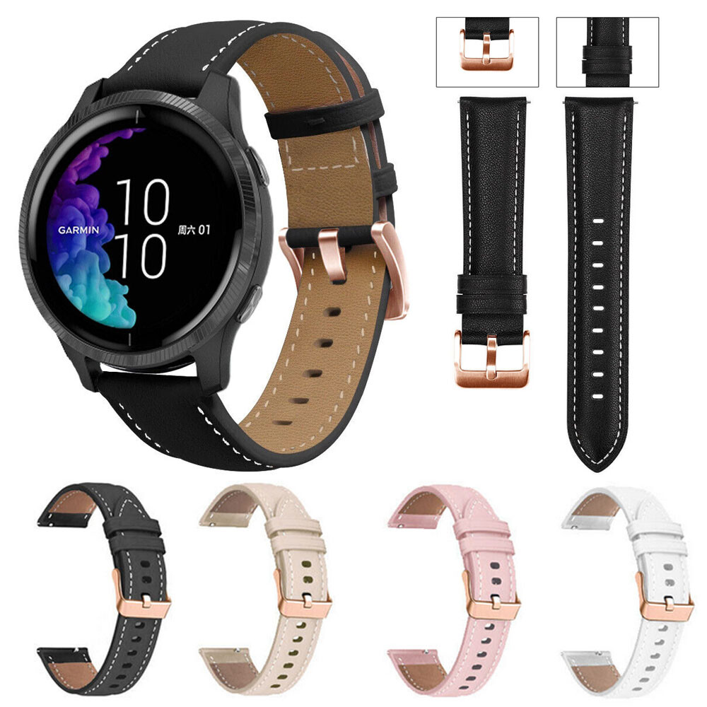 For Garmin Vivoactive 4S Venu 2S Forerunner 255S Music Leather